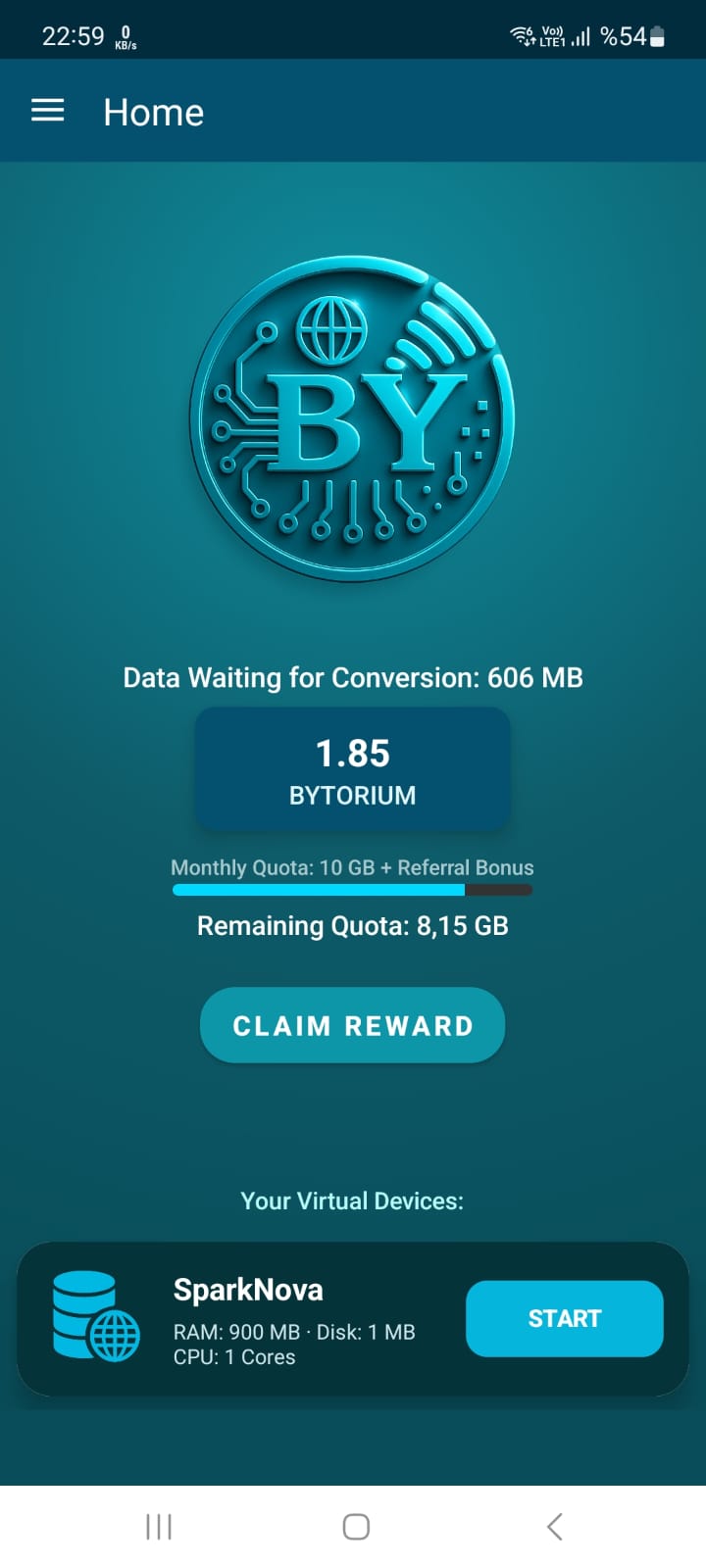 BYTORIUM Ana sayfa ekranı